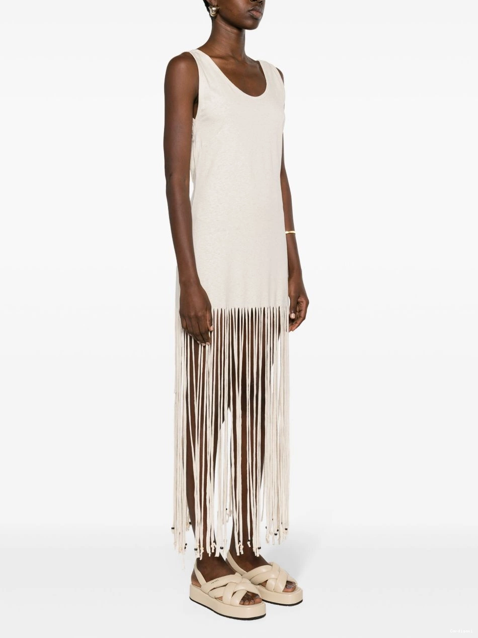 Affordable Alanui Women dress maxi fringed Monsoon 0819